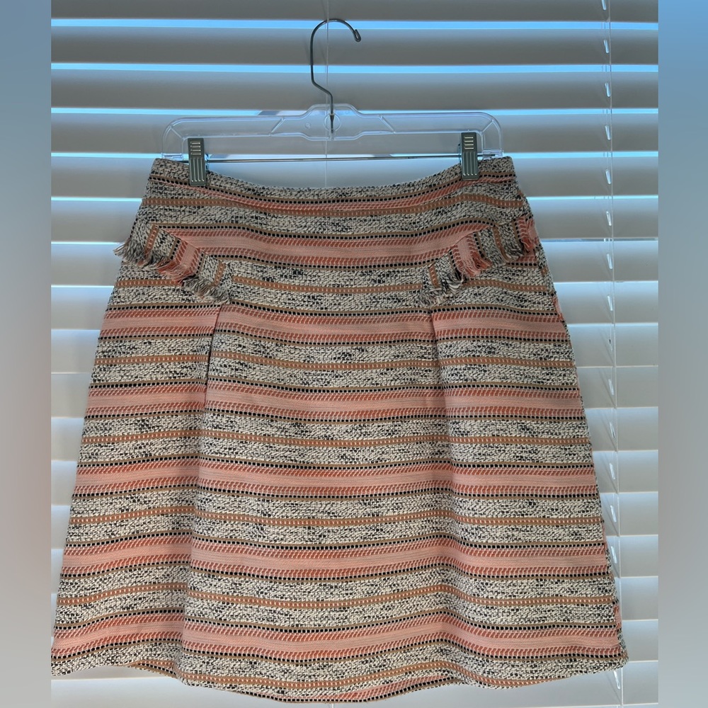 RO&DE Skirt, M, Pink, Black, & White Tweed